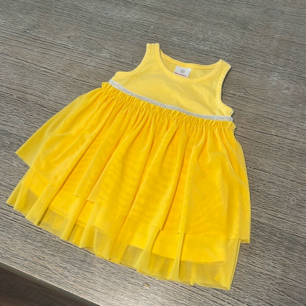 Hanna Andersson Yellow Tulle Dress‎ 6-12 months